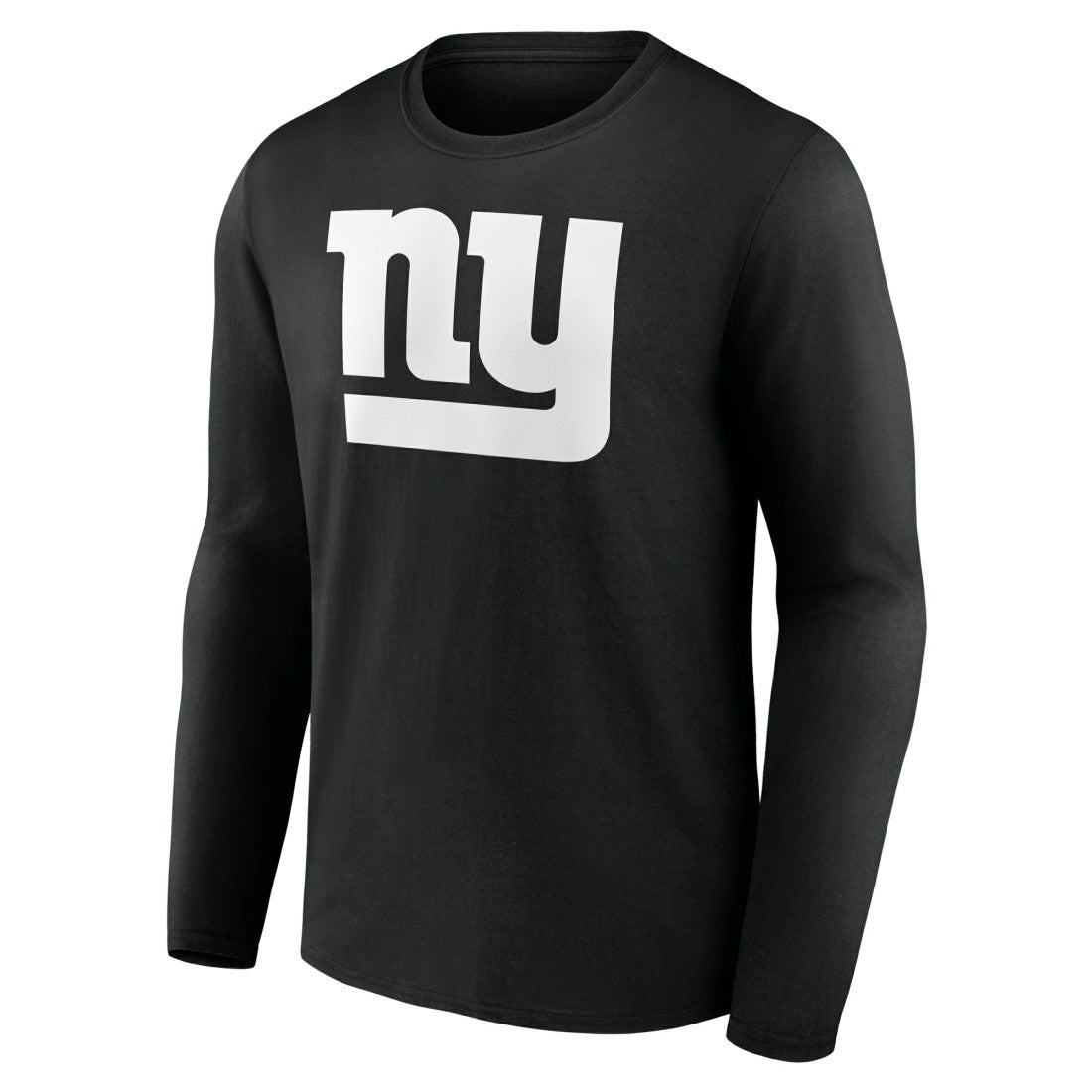 New York Giants Personalized Name & Number Monochrome Long Sleeve T-Shirt - Black T-shirts