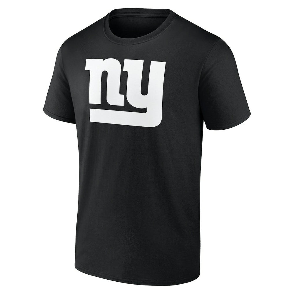 New York Giants Personalized Name & Number Monochrome T-Shirt - Black T-shirts