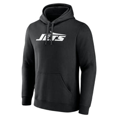New York Jets Personalized Name & Number Pullover Hoodie - Black Hoodies