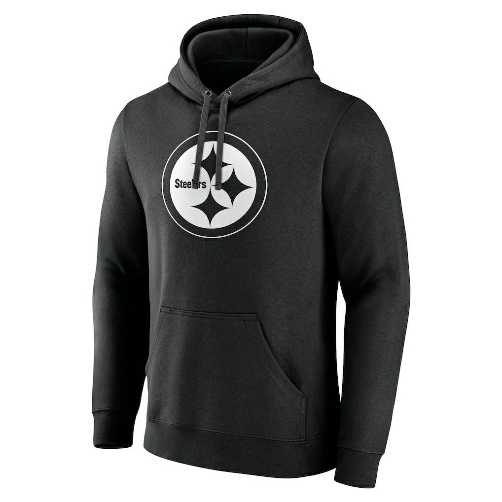 Pittsburgh Steelers Personalized Name & Number Pullover Hoodie - Black Hoodies