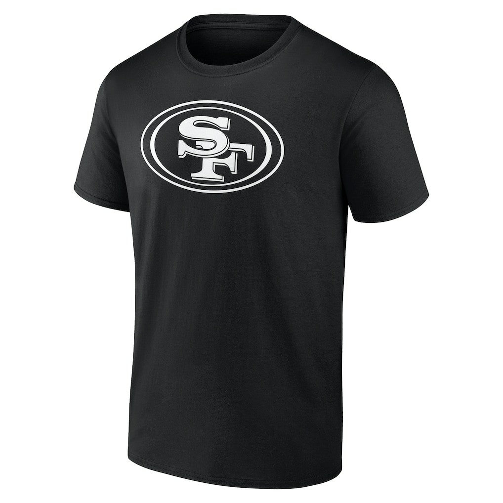 San Francisco 49ers Personalized Name & Number Monochrome T-Shirt - Black T-shirts