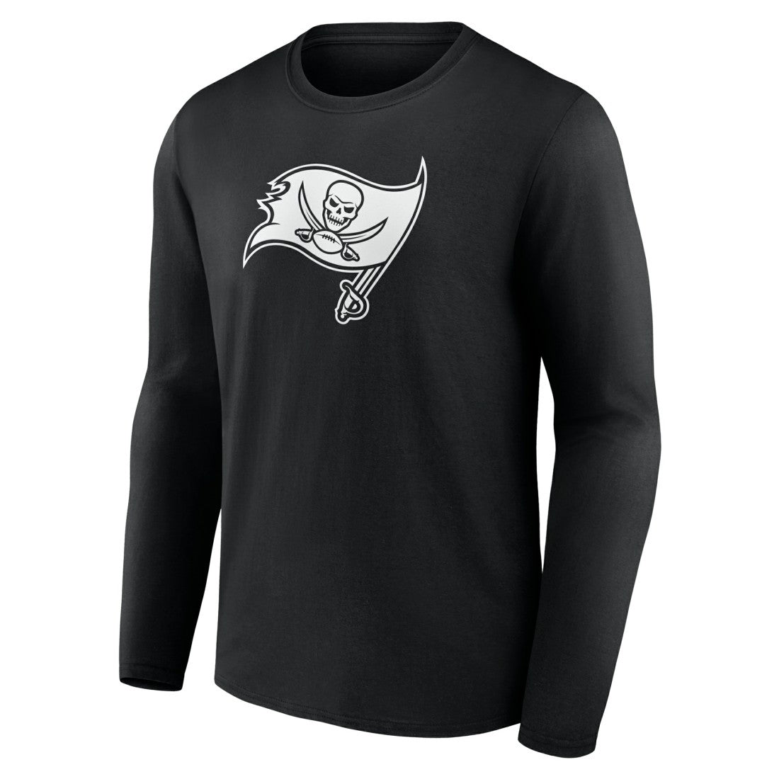 Tampa Bay Buccaneers Personalized Name & Number Monochrome Long Sleeve T-Shirt - Black T-shirts