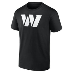Washington Commanders Personalized Name & Number Monochrome T-Shirt - Black T-shirts