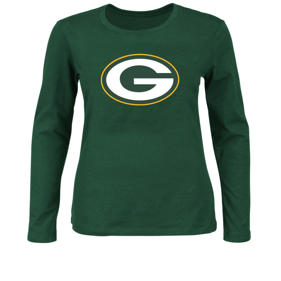 Green Bay Packers Women's Plus Size Long Sleeve T-Shirt - Green T-shirts