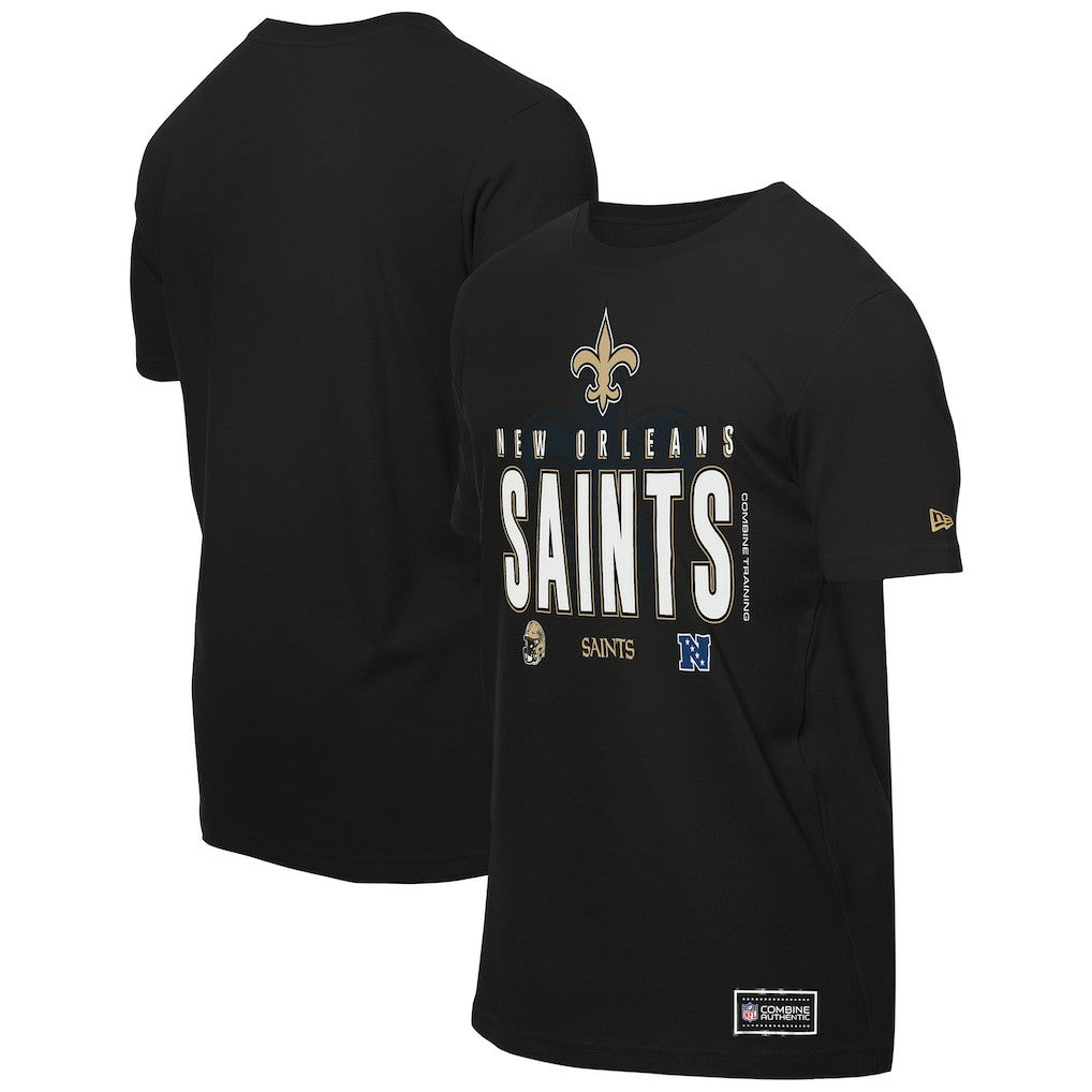 New Orleans Saints New Era 2025 NFL Training Camp T-Shirt - Black T-shirts