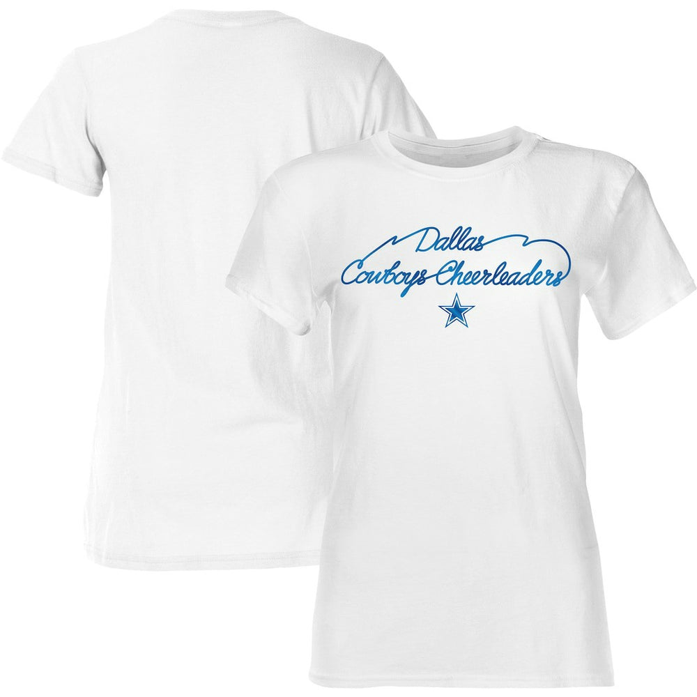 Dallas Cowboys Women's Thunderstruck Foil T-Shirt - White T-shirts