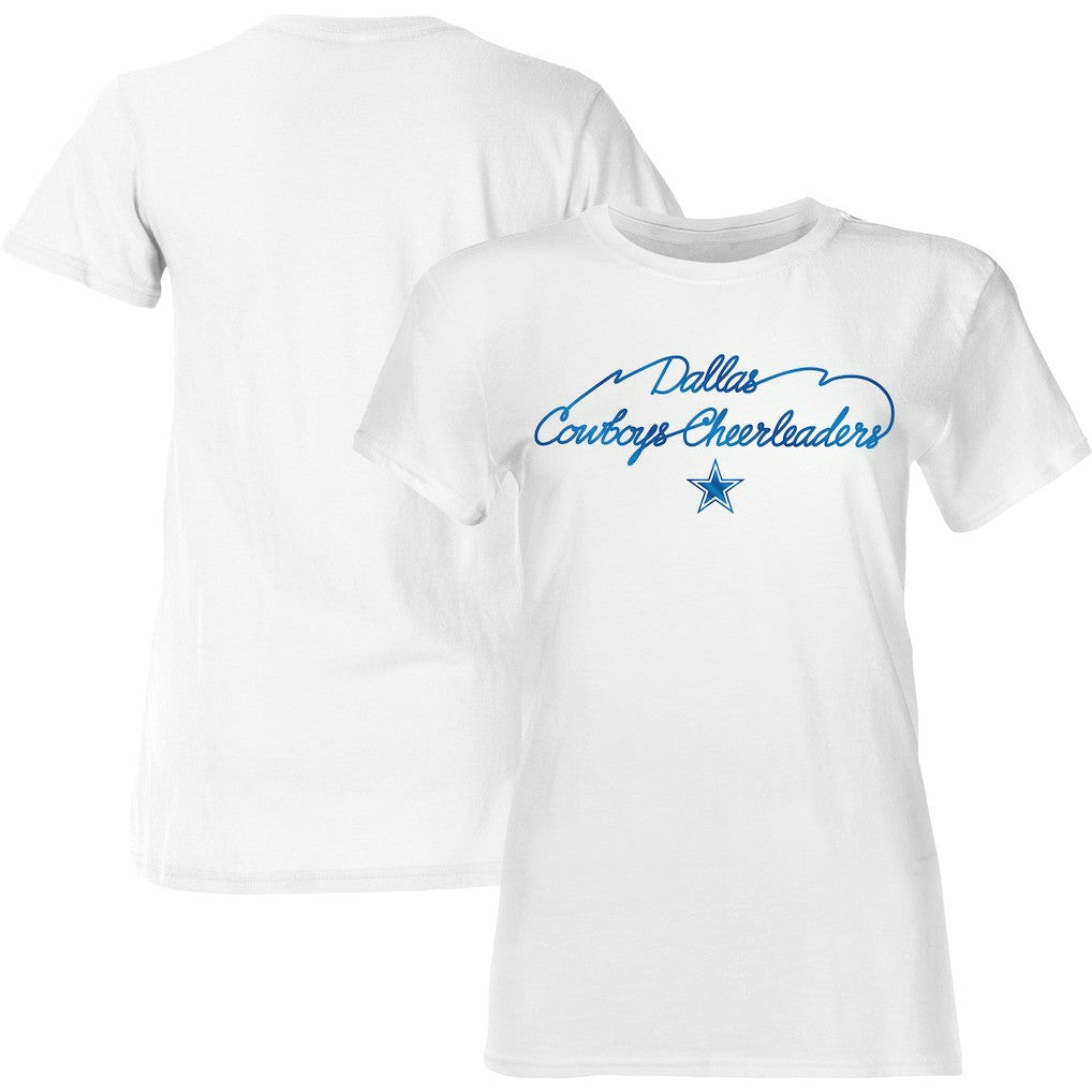 Dallas Cowboys Women's Thunderstruck Foil T-Shirt - White T-shirts