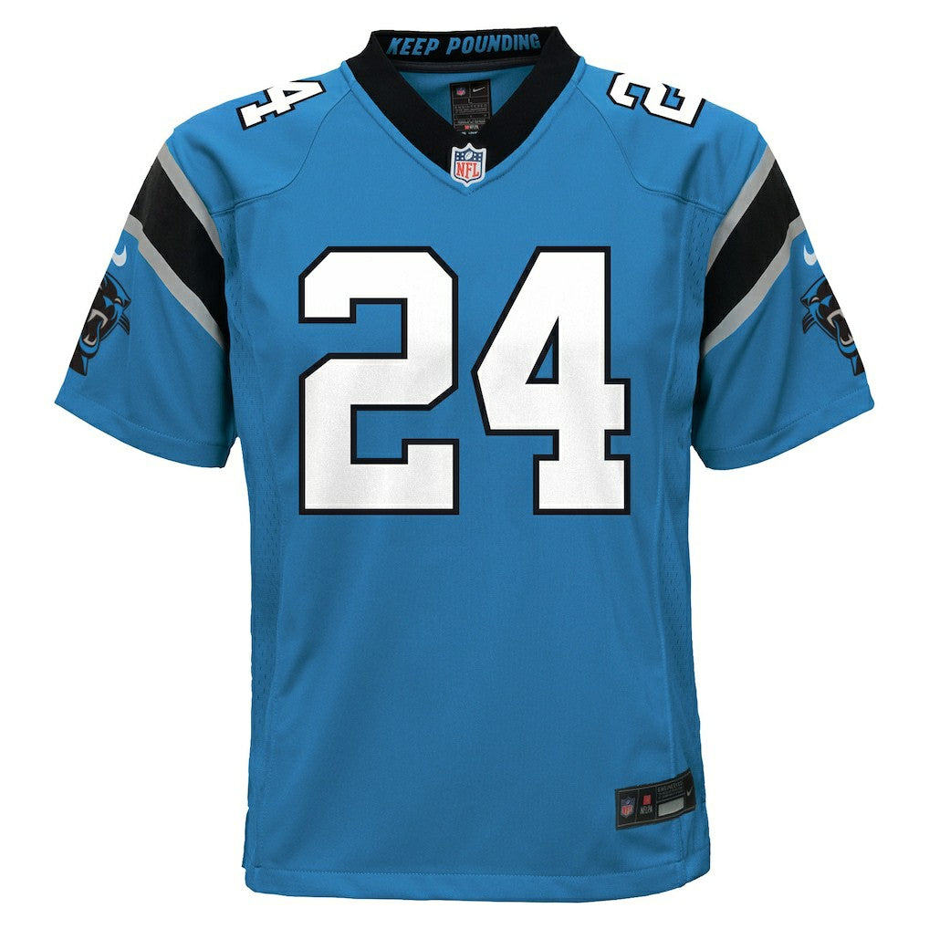Jonathon Brooks Carolina Panthers Youth Game Jersey - Blue Jerseys