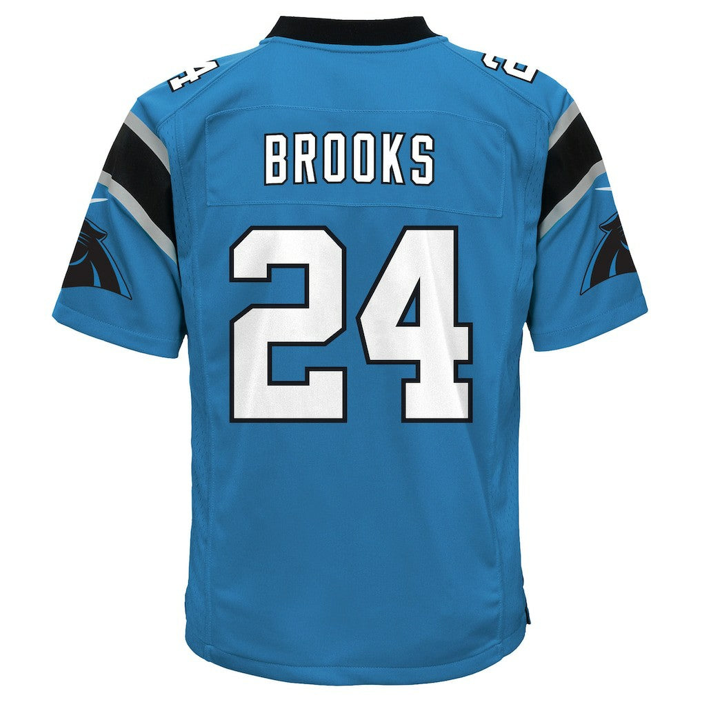 Jonathon Brooks Carolina Panthers Youth Game Jersey - Blue Jerseys