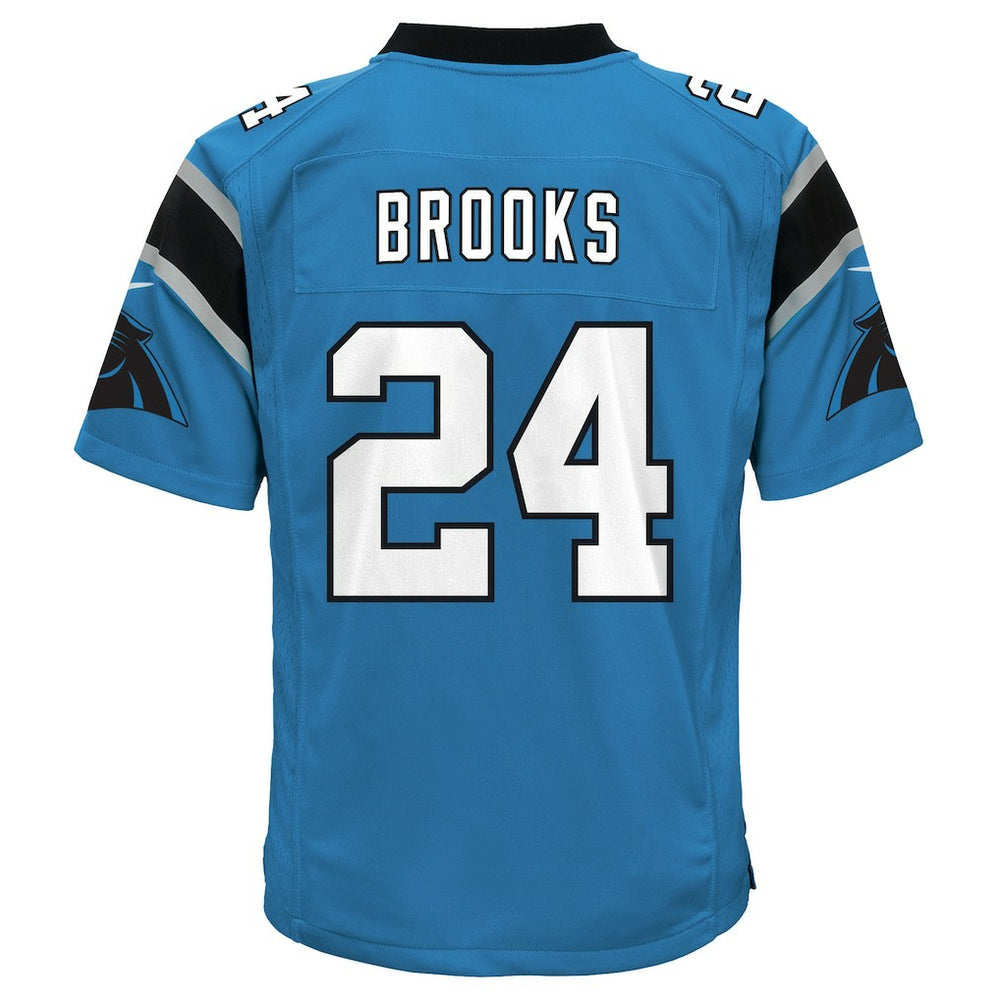 Jonathon Brooks Carolina Panthers Youth Game Jersey - Blue Jerseys