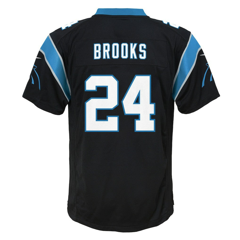 Jonathon Brooks Carolina Panthers Youth Game Jersey - Black Jerseys