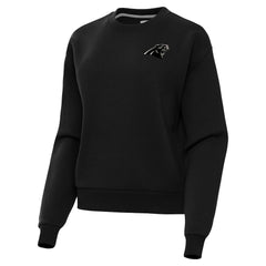 Carolina Panthers Antigua Women's Victory Pullover Sweatshirt - Black Pullover