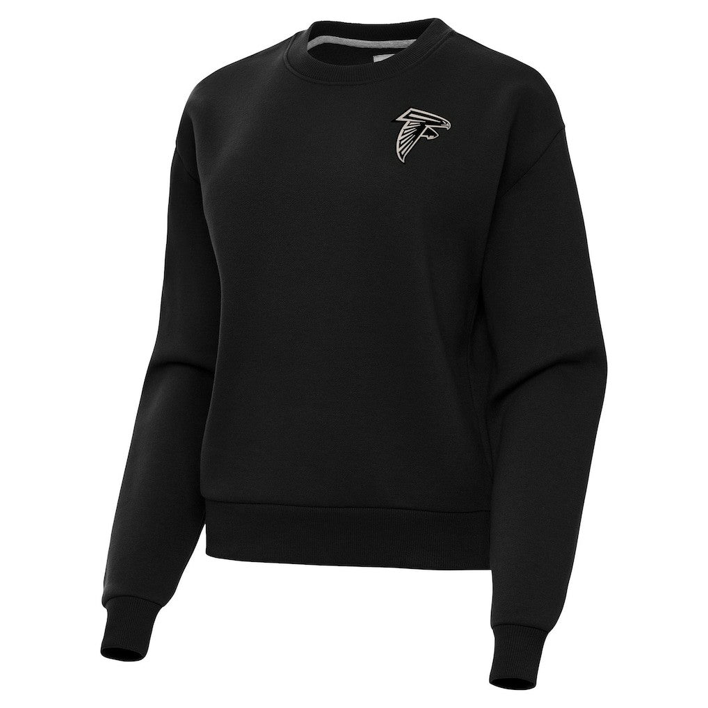 Atlanta Falcons Antigua Women's Victory Pullover Sweatshirt - Black Pullover