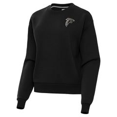 Atlanta Falcons Antigua Women's Victory Pullover Sweatshirt - Black Pullover