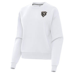Chicago Bears Antigua Women's Victory Pullover Sweatshirt - White Pullover