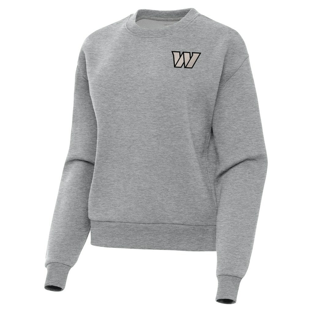 Washington Commanders Antigua Women's Victory Pullover Sweatshirt - Heather Gray Pullover