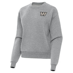 Washington Commanders Antigua Women's Victory Pullover Sweatshirt - Heather Gray Pullover