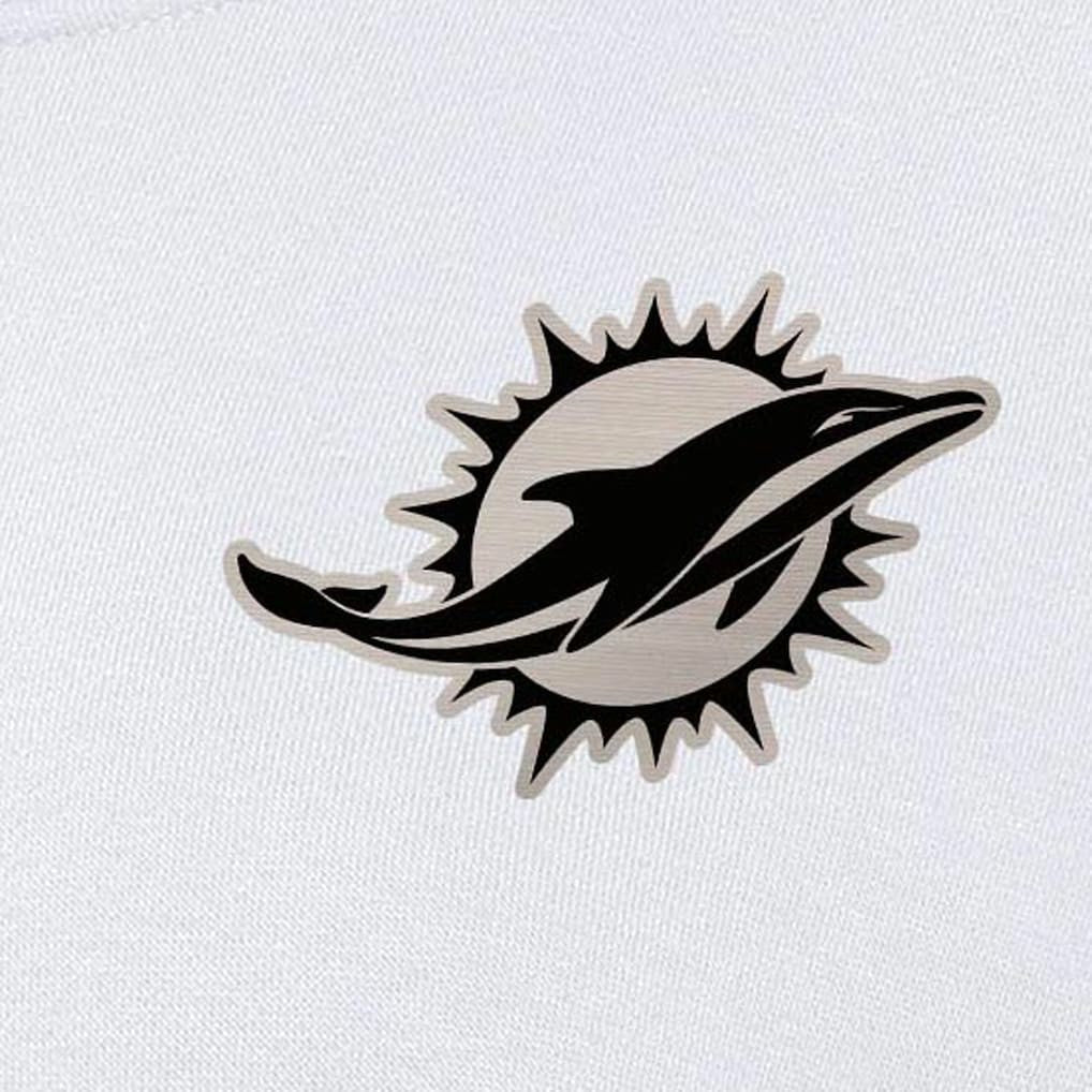 Miami Dolphins Antigua Women's Victory Pullover Sweatshirt - White Pullover