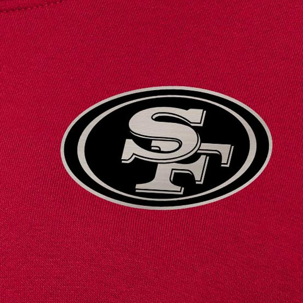 San Francisco 49ers Antigua Women's Victory Pullover Sweatshirt - Scarlet Pullover