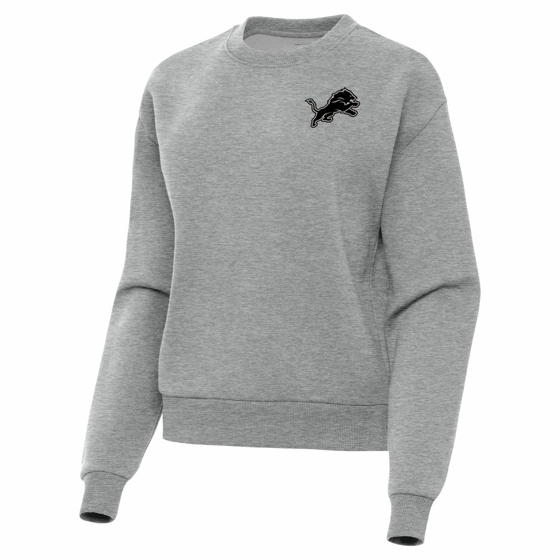 Detroit Lions Antigua Women's Victory Pullover Sweatshirt - Heather Gray Pullover