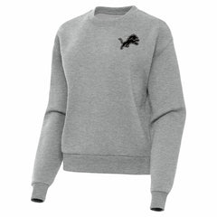 Detroit Lions Antigua Women's Victory Pullover Sweatshirt - Heather Gray Pullover