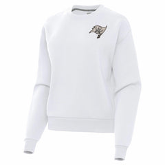 Tampa Bay Buccaneers Antigua Women's Victory Pullover Sweatshirt - White Pullover