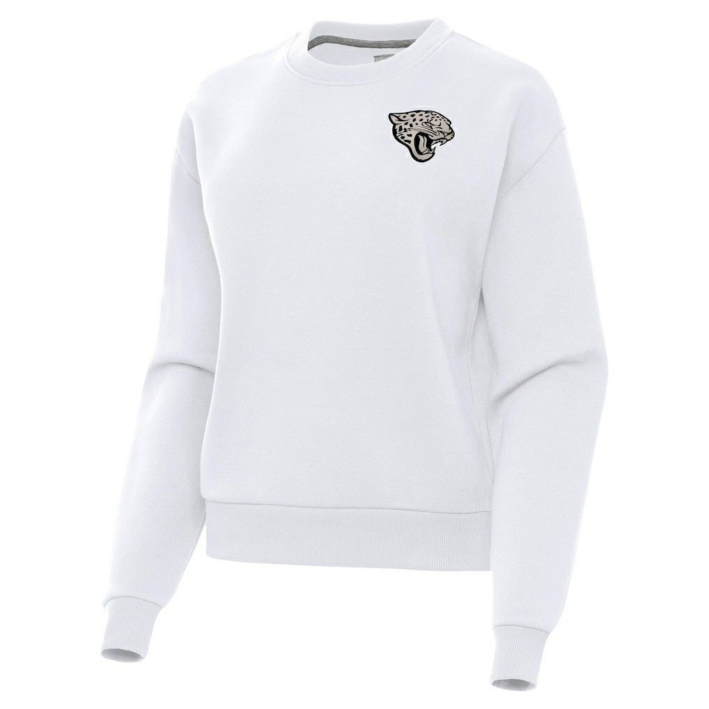 Jacksonville Jaguars Antigua Women's Victory Pullover Sweatshirt - White Pullover