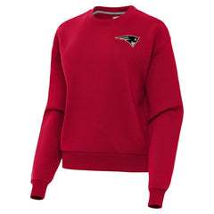 New England Patriots Antigua Women's Victory Pullover Sweatshirt - Red Pullover