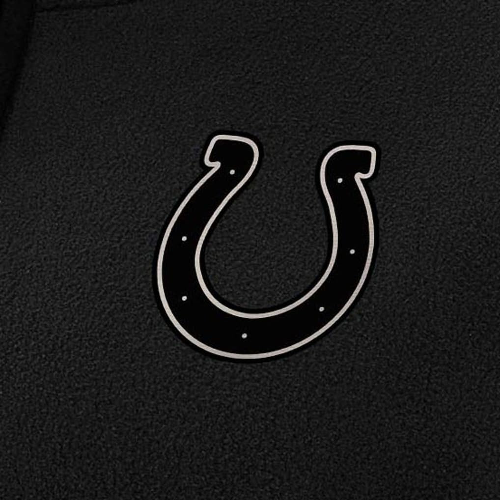 Indianapolis Colts Antigua Women's Brushed Carbon Figure Half-Zip Pullover Sweatshirt - Black