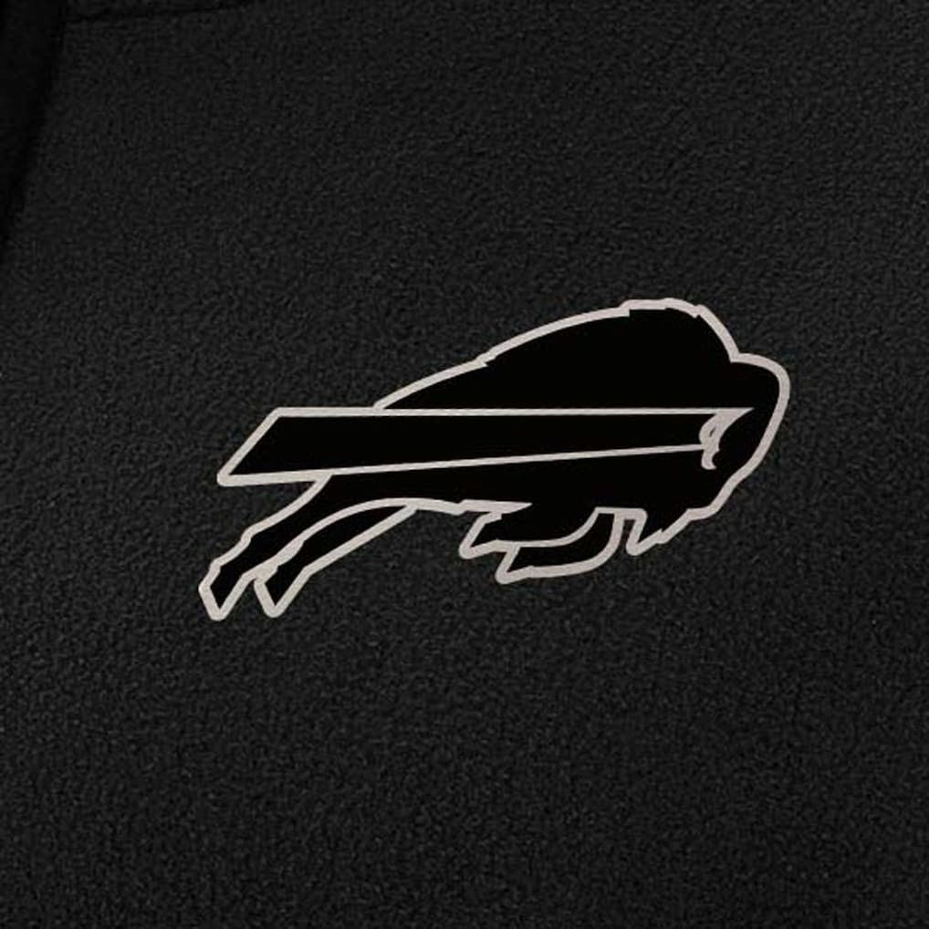 Buffalo Bills Antigua Women's Brushed Carbon Figure Half-Zip Pullover Sweatshirt - Black