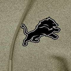 Detroit Lions Antigua Women's Justice Pullover Hoodie - Olive Hoodies