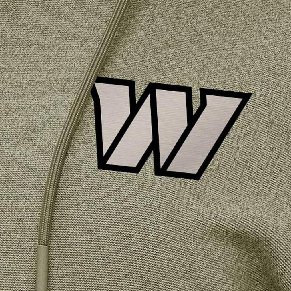 Washington Commanders Antigua Women's Justice Pullover Hoodie - Olive Hoodies