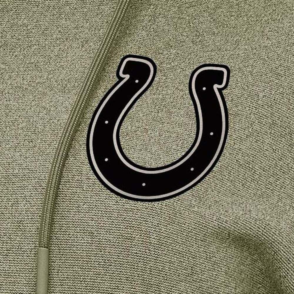 Indianapolis Colts Antigua Women's Justice Pullover Hoodie - Olive Hoodies