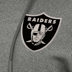 Las Vegas Raiders Antigua Women's Justice Pullover Hoodie - Heather Black Hoodies
