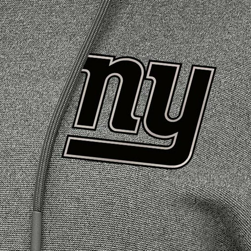 New York Giants Antigua Women's Justice Pullover Hoodie - Heather Black Hoodies