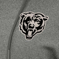 Chicago Bears Antigua Women's Justice Pullover Hoodie - Heather Black Hoodies