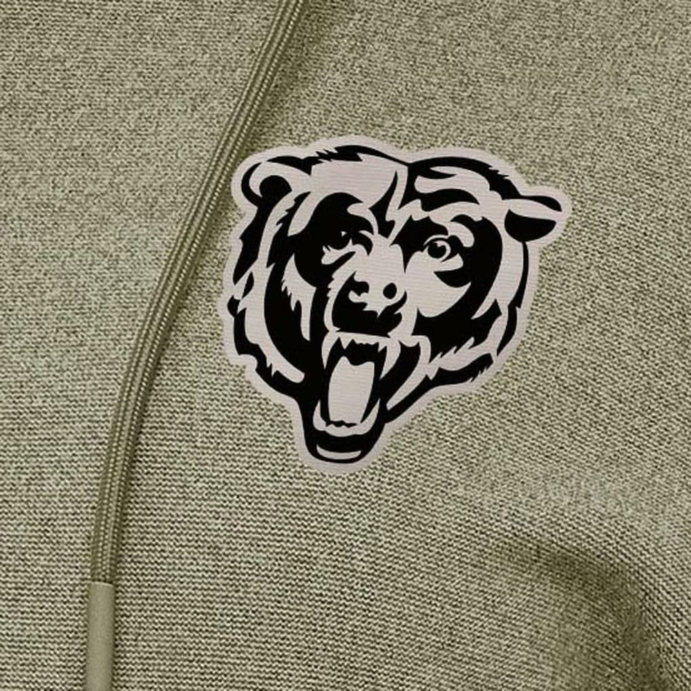 Chicago Bears Antigua Women's Justice Pullover Hoodie - Olive Hoodies