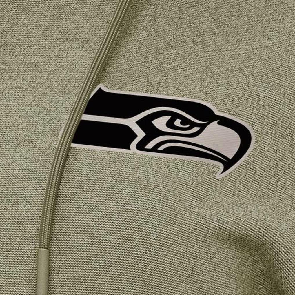 Seattle Seahawks Antigua Women's Justice Pullover Hoodie - Olive Hoodies