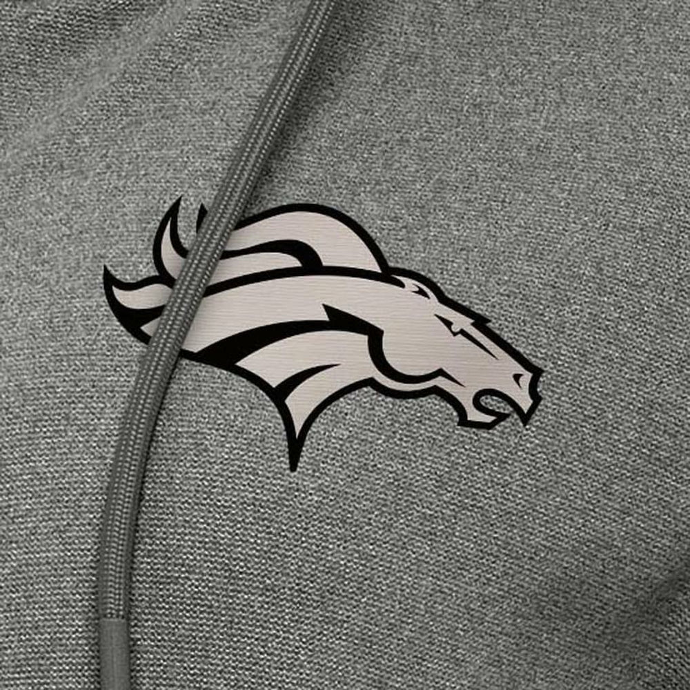 Denver Broncos Antigua Women's Seeker Full-Zip Hoodie Jacket - Heather Black Hoodies