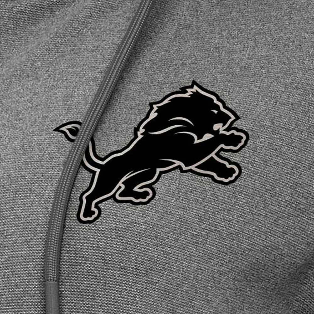 Detroit Lions Antigua Women's Seeker Full-Zip Hoodie Jacket - Heather Black Hoodies