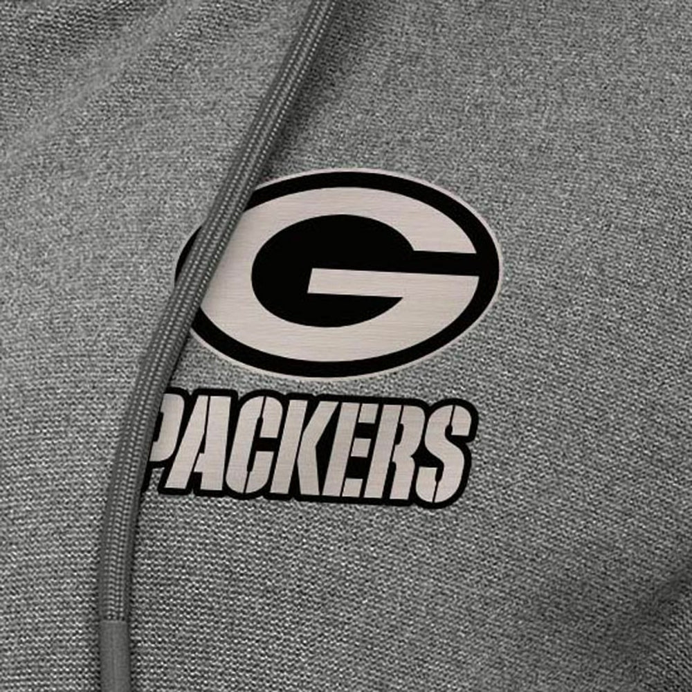 Green Bay Packers Antigua Women's Seeker Full-Zip Hoodie Jacket - Heather Black Hoodies