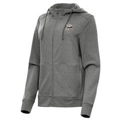 Minnesota Vikings Antigua Women's Seeker Full-Zip Hoodie Jacket - Heather Black Hoodies