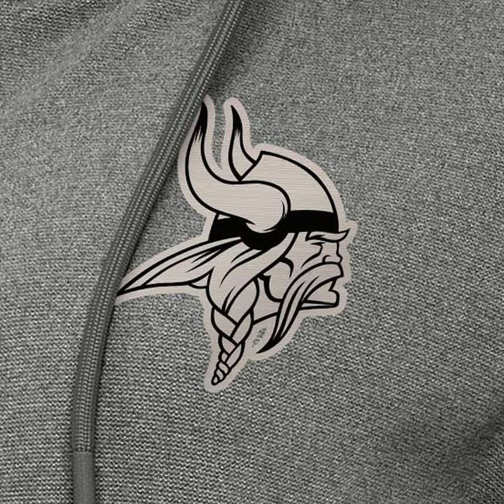 Minnesota Vikings Antigua Women's Seeker Full-Zip Hoodie Jacket - Heather Black Hoodies