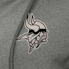 Minnesota Vikings Antigua Women's Seeker Full-Zip Hoodie Jacket - Heather Black Hoodies