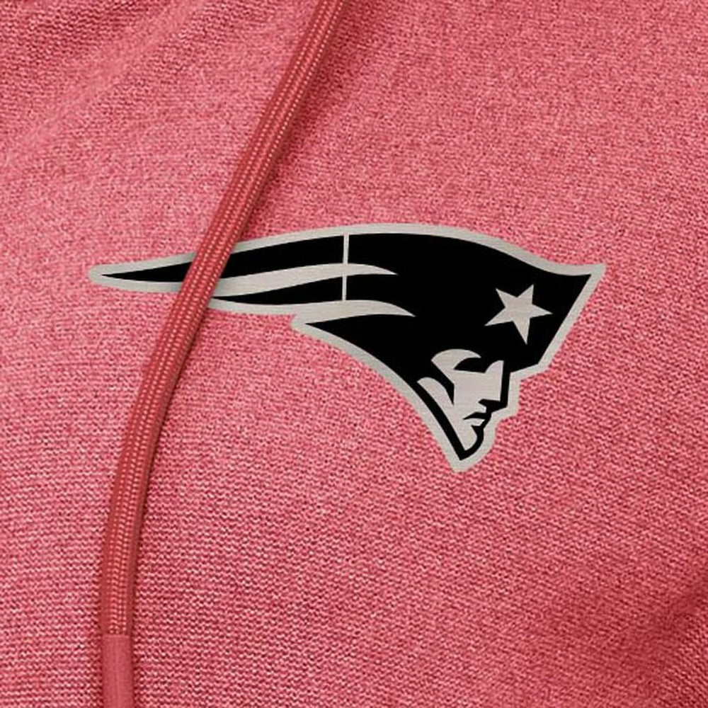 New England Patriots Antigua Women's Seeker Full-Zip Hoodie Jacket - Heather Red Hoodies