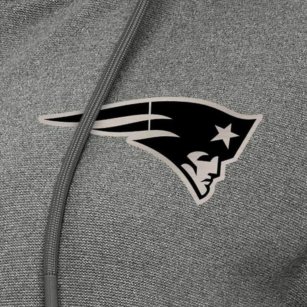 New England Patriots Antigua Women's Seeker Full-Zip Hoodie Jacket - Heather Black Hoodies