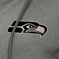 Seattle Seahawks Antigua Women's Seeker Full-Zip Hoodie Jacket - Heather Black Hoodies