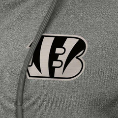 Cincinnati Bengals Antigua Women's Seeker Full-Zip Hoodie Jacket - Heather Black Hoodies