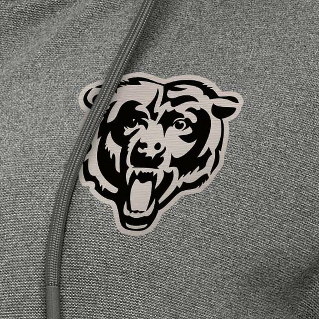 Chicago Bears Antigua Women's Seeker Full-Zip Hoodie Jacket - Heather Black Hoodies
