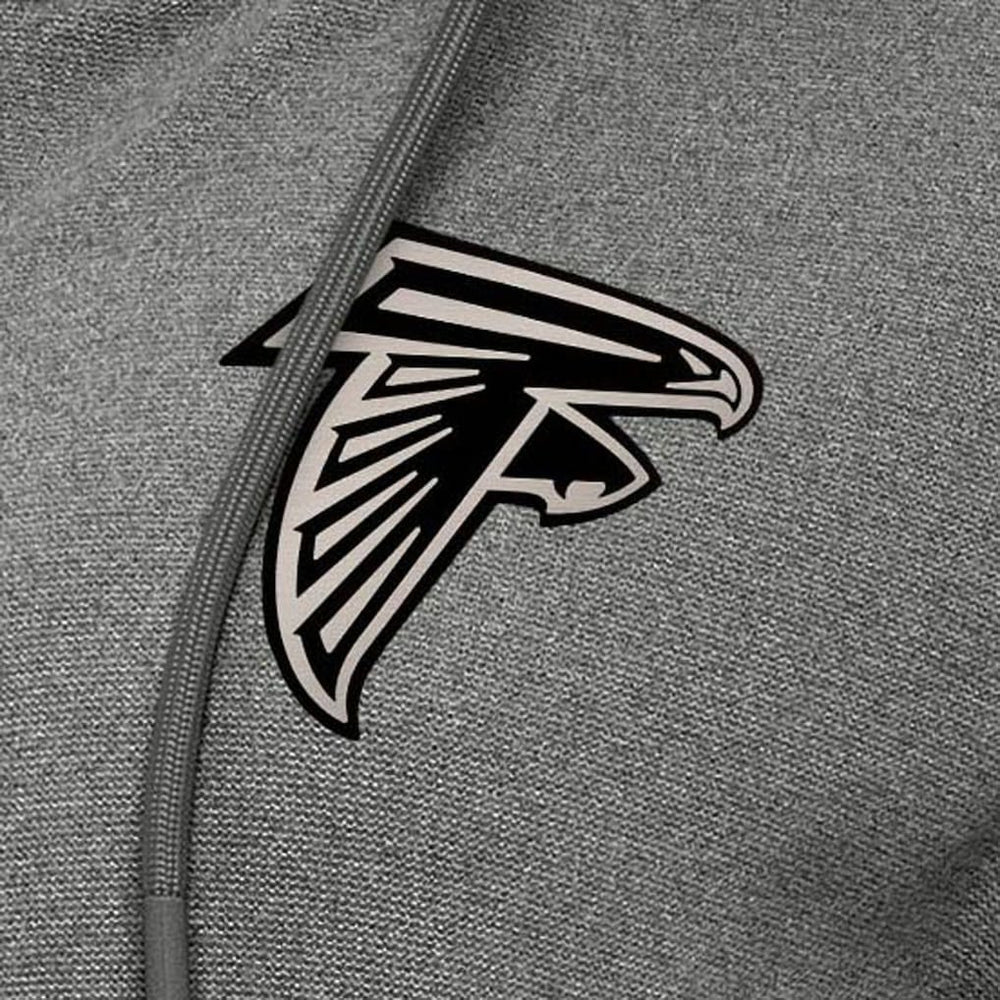 Atlanta Falcons Antigua Women's Seeker Full-Zip Hoodie Jacket - Heather Black Hoodies